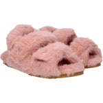 Max Mara Pink Fur Flat Sandals MA-8612644159753-EU36/US6