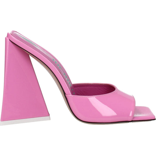 The Attico Pink Leather Platforms