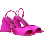 The Attico Pink Satin Stiletto Heels Sandals TH-8613445861641-EU36/US6