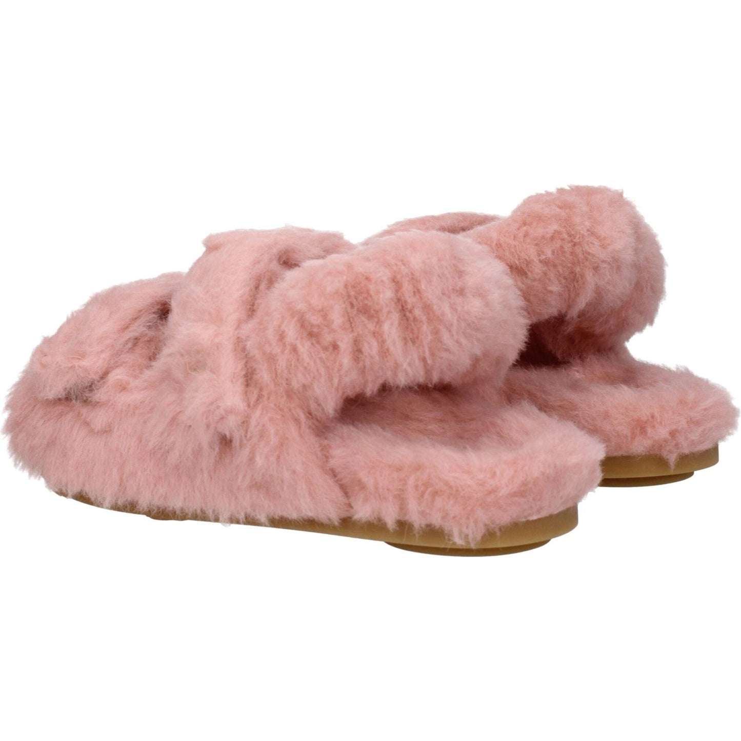 Max Mara Pink Fur Flat Sandals MA-8612644159753-EU36/US6