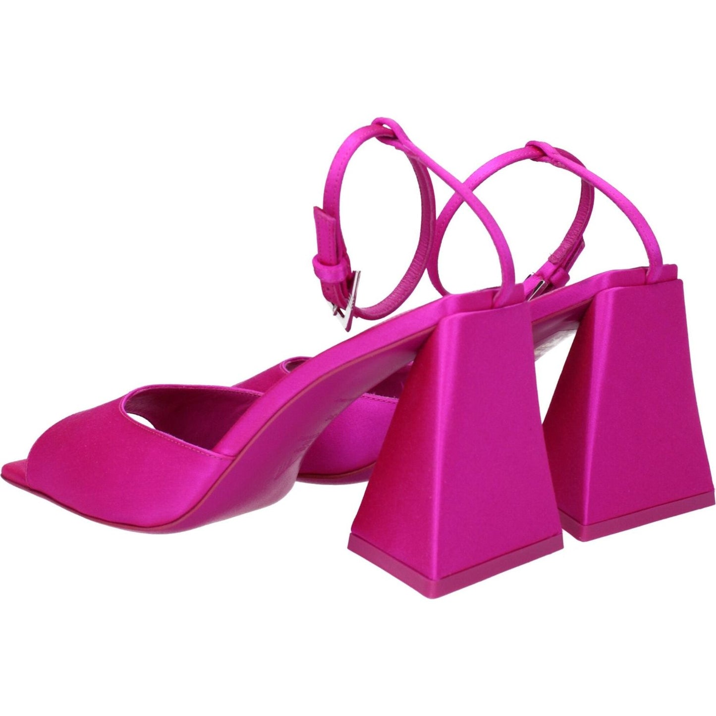The Attico Pink Satin Stiletto Heels Sandals TH-8613445861641-EU36/US6