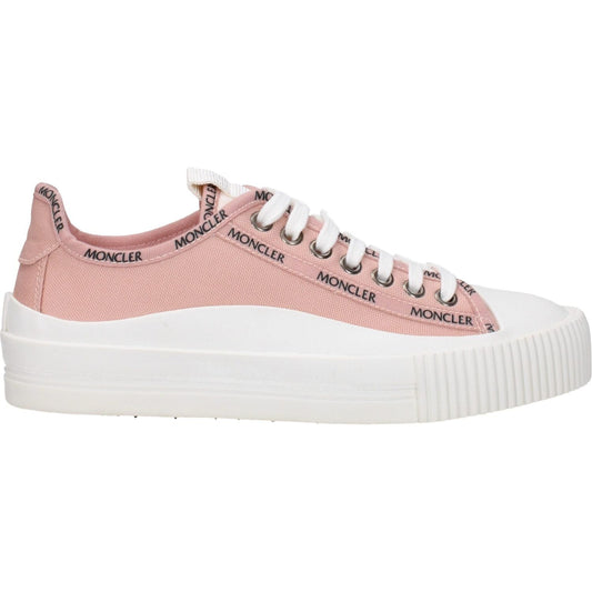 Moncler Pink Fabric Low Tops