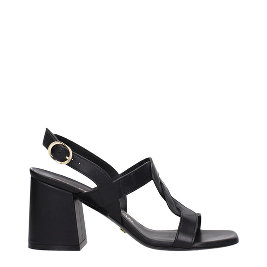 Stuart Weitzman Black Leather Platforms ST-9250428682505-EU38/US8