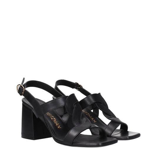 Stuart Weitzman Black Leather Platforms ST-9250428682505-EU38/US8
