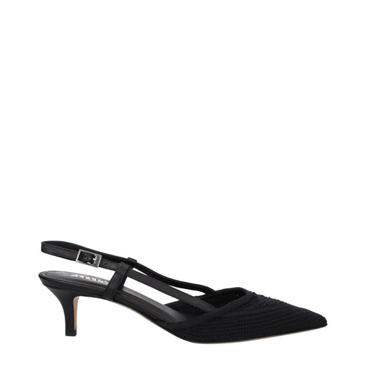 Isabel Marant Black Fabric Mid Heel Pumps IS-9256160493833-EU36/US6