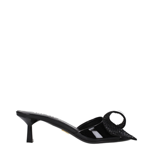 Prada Black Leather Sandals PR-9277197648137-EU36.5/US6.5