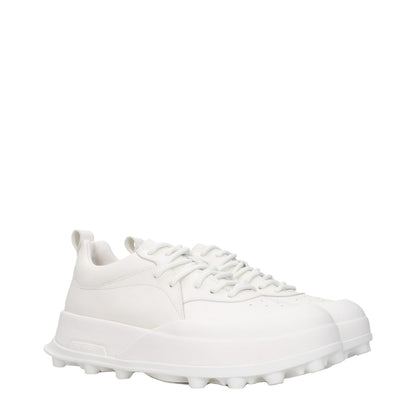 Jil Sander White Leather Sneakers 1728,75667636384,EU41/US8,EU44/US11,EU45/US12,Jil Sander,Men,New with tags,Shoes,Sneakers - Shoes,White