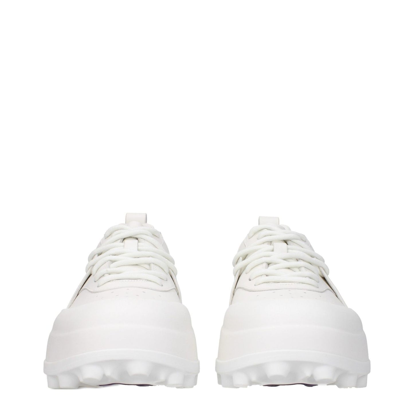 Jil Sander White Leather Sneakers 1728,75667636384,EU41/US8,EU44/US11,EU45/US12,Jil Sander,Men,New with tags,Shoes,Sneakers - Shoes,White
