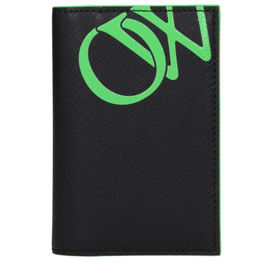 Off-White Black Leather Cardholders OF9282471002377BT