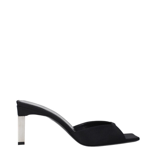The Attico Black Satin Stiletto Heels Sandals TH-9333324710153-EU36/US6