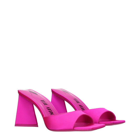 The Attico Pink Satin Stiletto Heels Sandals TH-9333323727113-EU36/US6