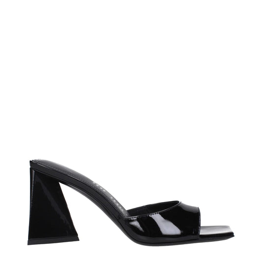 The Attico Black Leather Stiletto Heels Sandals TH-9333327593737-EU36/US6