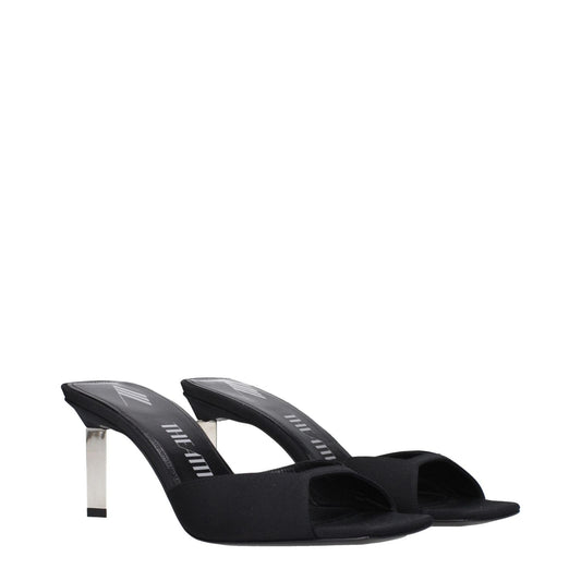 The Attico Black Satin Stiletto Heels Sandals TH-9333324710153-EU36/US6