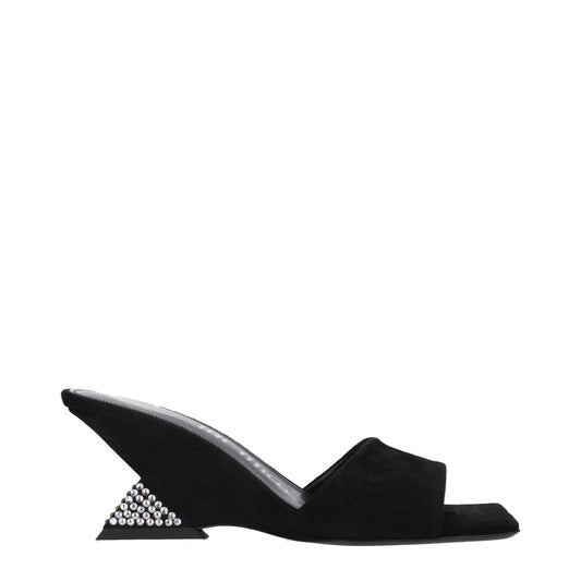 The Attico Black Leather Platforms TH-9333329756425-EU36/US6