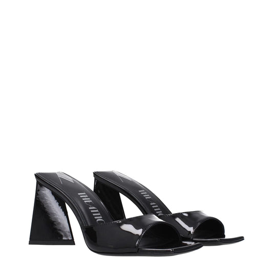 The Attico Black Leather Stiletto Heels Sandals TH-9333327593737-EU36/US6