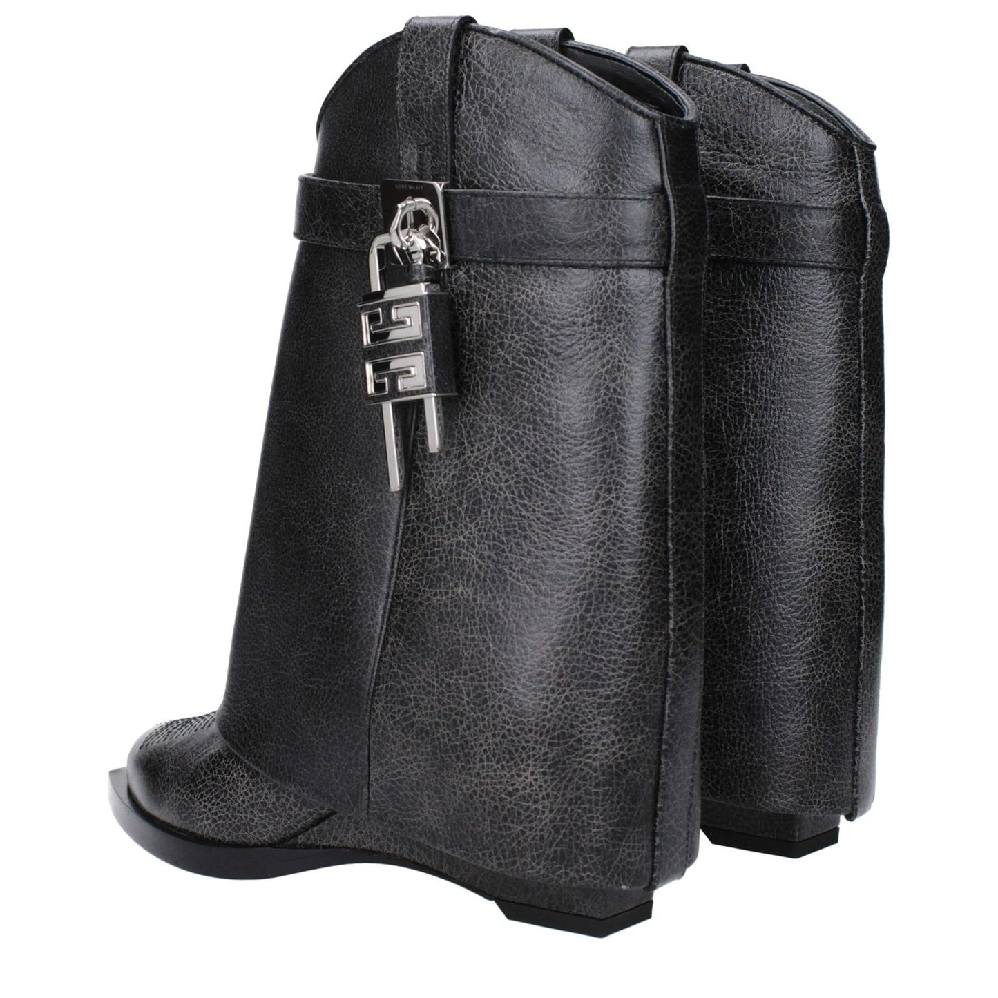 Givenchy Black Leather Ankle Boots