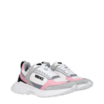 Versace White Fabric Sneakers