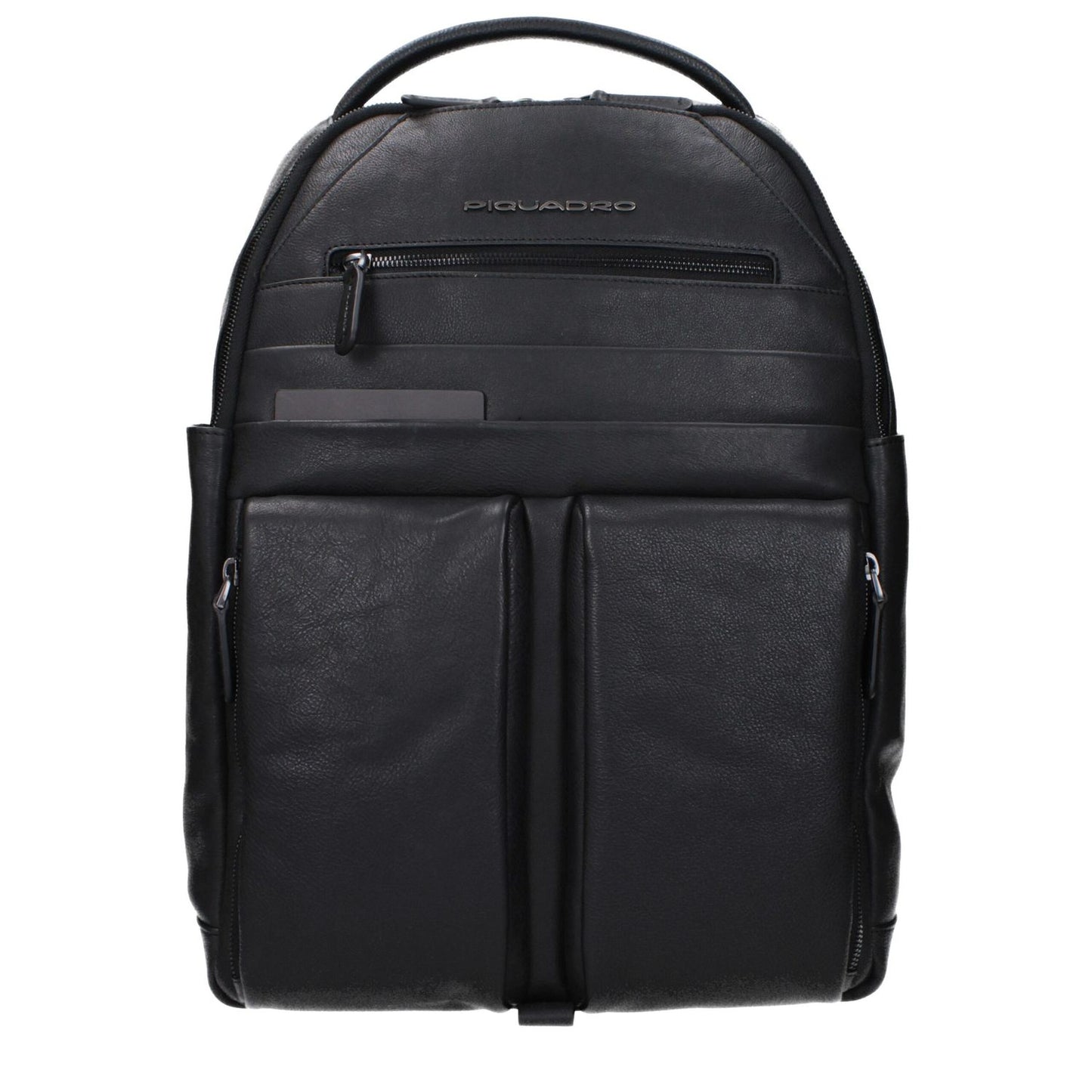 Piquadro Black Leather Backpack 1728,75667636384,Backpacks - Bags,Bags,Black,Men,New with tags,Piquadro