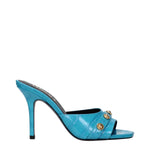 Versace Light Blue Leather Stiletto Heels Sandals VE-15161679905033-EU36/US6
