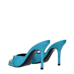 Versace Light Blue Leather Stiletto Heels Sandals VE-15161679905033-EU36/US6