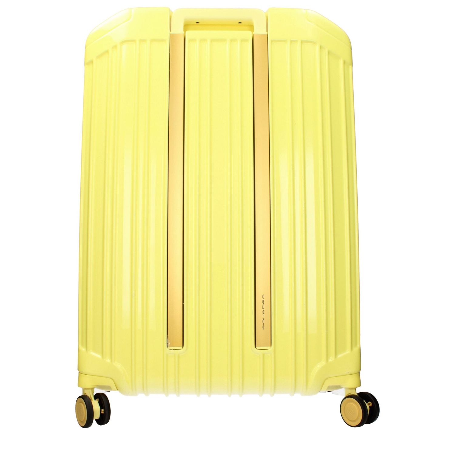 Front view with bag zipped and handles upright.