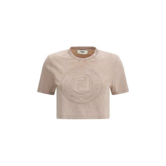 Fendi Cropped T-Shirt FE-FS9715ASNIF1RX9-M