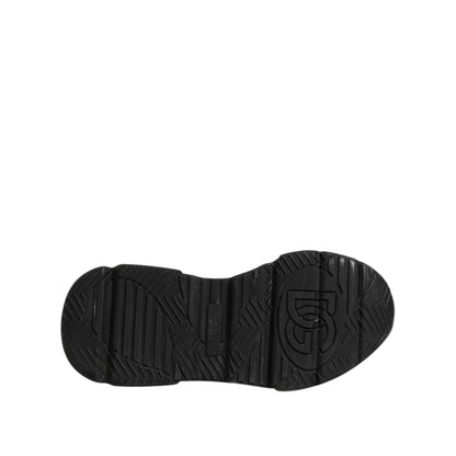 Dolce & Gabbana White Black Logo Plaque Daymaster Men Sneakers Shoes