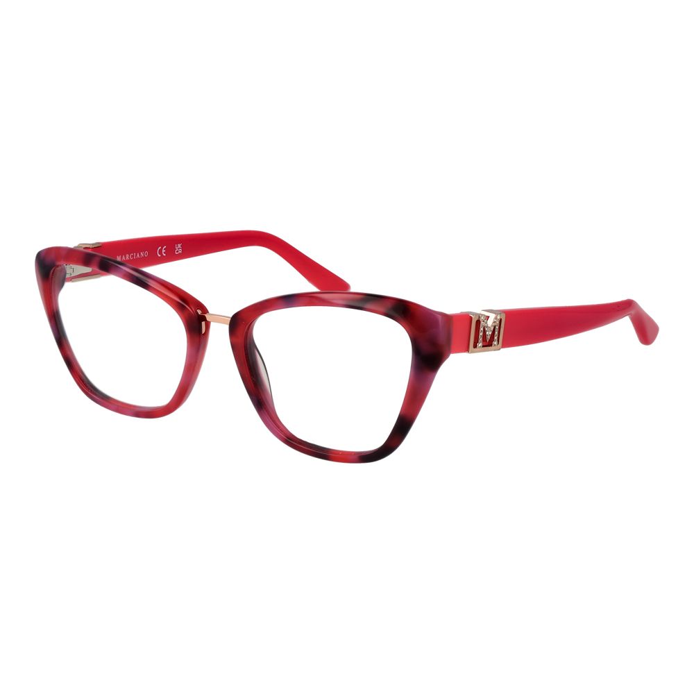 Marciano by Guess Multicolor Women Glasses Frame in acetate with cat eye style and full-rim design. Includes branded case.