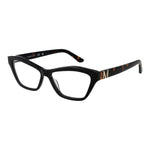 Marciano by Guess Black Women Glasses Frame, full-rim acetate cat eye style with demo plastic lenses, size 55-14-145.