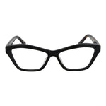 Marciano by Guess Black Women Glasses Frame, full-rim acetate cat-eye style, demo lenses, 55-14-145 size, with branded case.