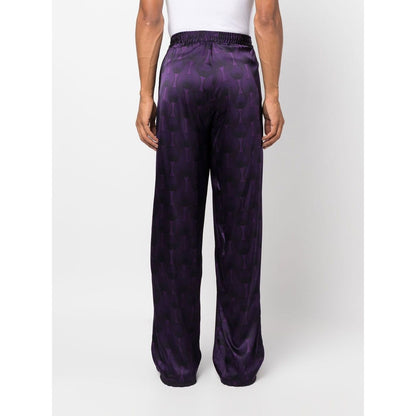 OZWALD BOATENG Trousers Purple Trousers