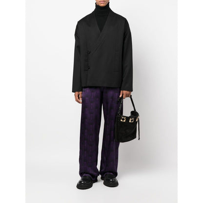 OZWALD BOATENG Trousers Purple Trousers