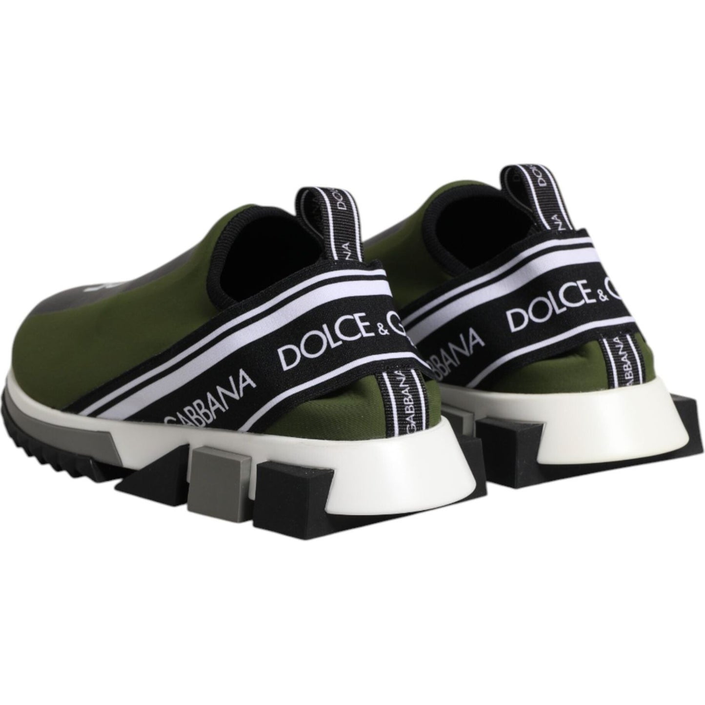 Dolce & Gabbana Green Logo Low Top Sorrento Men Sneakers Shoes MV7755-43.5