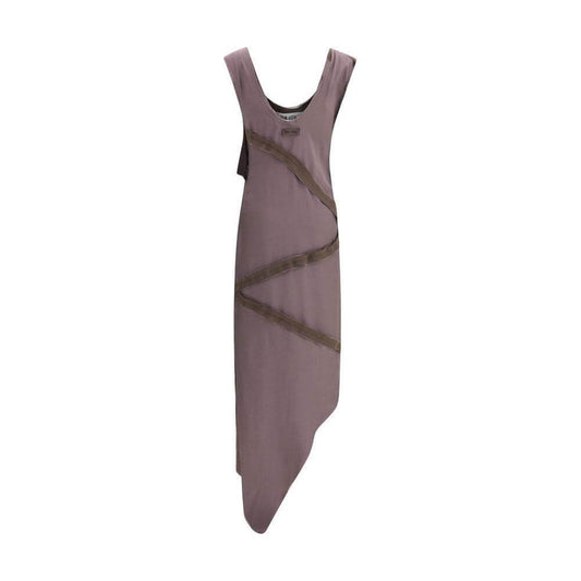 The Attico Asymmetrical midi Dress TH-251WCW00241VVV106AA064-IT42 | L
