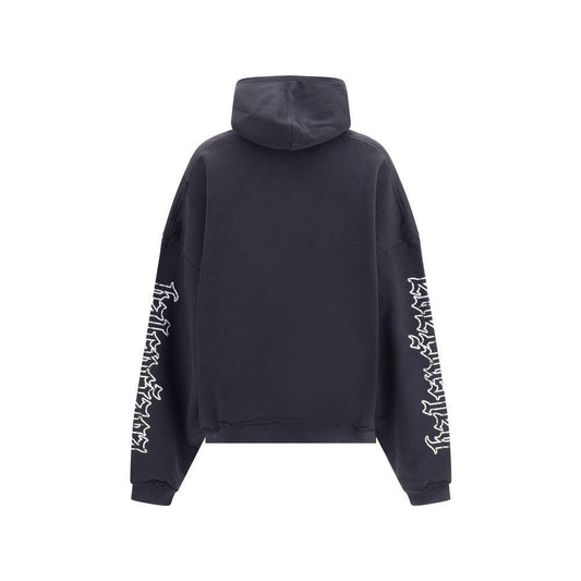 Balenciaga Blackletter script motif Hoodie