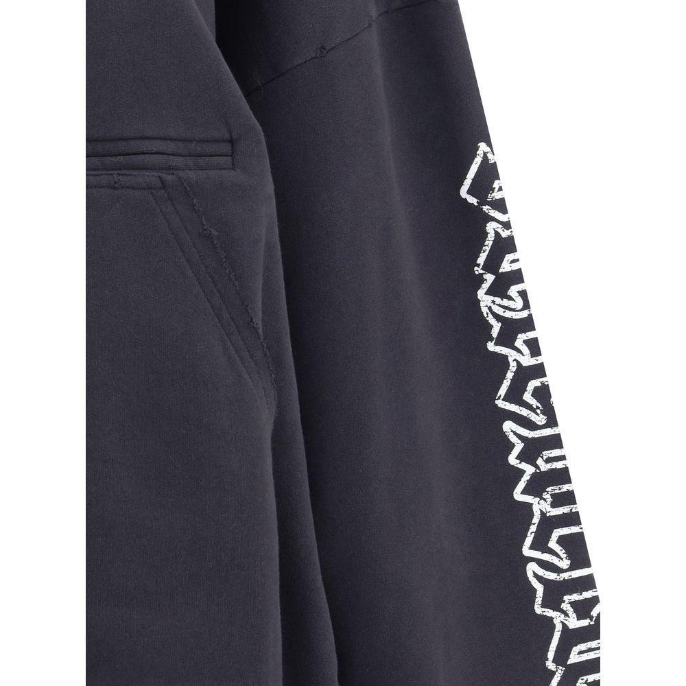 Balenciaga Blackletter script motif Hoodie BA-808227TSVW51041-S