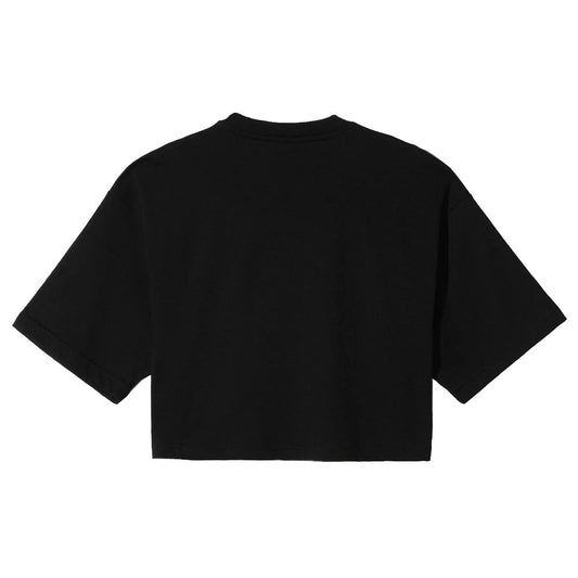 Comme Des Fuckdown Black Cotton Tops & T-Shirt CO-15821-S