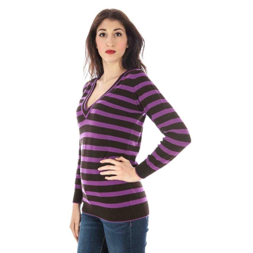Fred Perry Purple Wool Sweater FR-5002-S