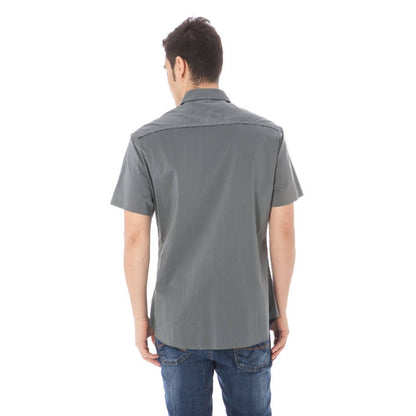 Costume National Grigio Cotone Mens Shirt