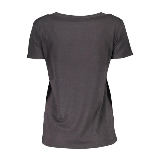 Scervino Street Black Cotton Tops & T-Shirt SC-6505-XS