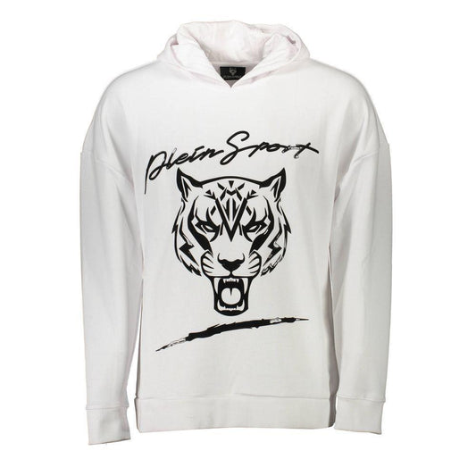 Plein Sport White Cotton Sweater PL-8732-XL