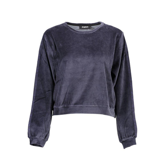 Desigual Blue Cotton Sweater DE-9517-S