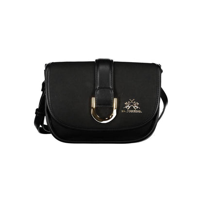 La Martina Black Polyethylene Handbag