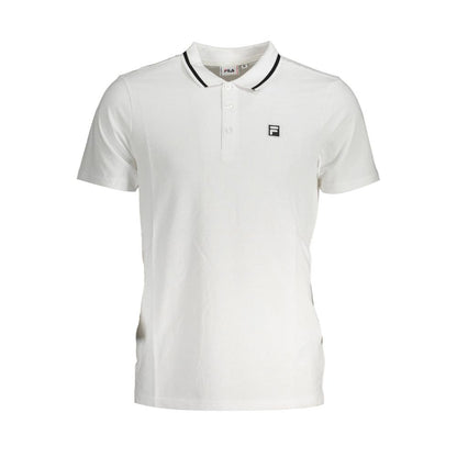 Fila White Cotton Polo Shirt