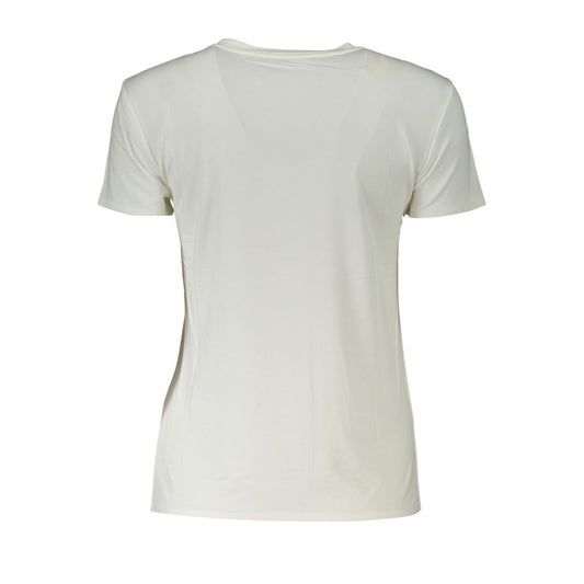 Patrizia Pepe White Elastane Tops & T-Shirt PA-28355-XS