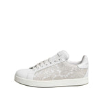 Dolce & Gabbana White Lace Leather Low Top Sneaker Shoes LA11939-37.5