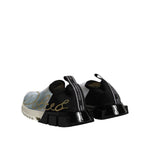 Dolce & Gabbana White Black Low Top Sorrento Sneakers Shoes LA12681-37.5