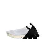 Dolce & Gabbana White Black Low Top Sorrento Sneakers Shoes LA12681-37.5