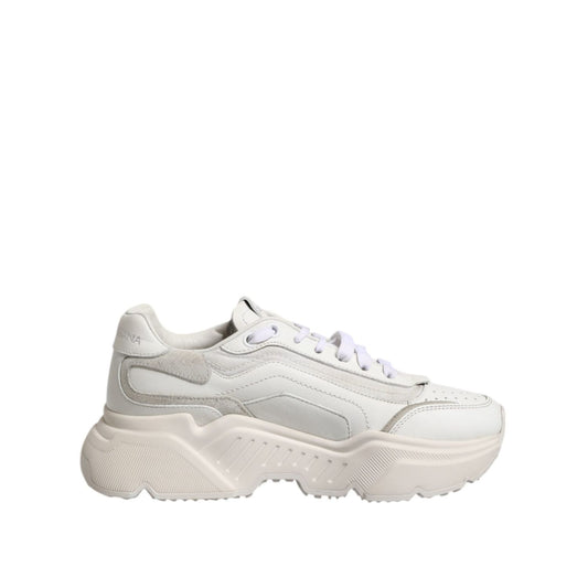 Dolce & Gabbana White Daymaster Low Top Sneakers Shoes LA12736-37.5