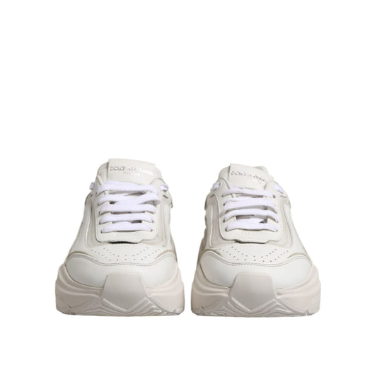 Dolce & Gabbana White Daymaster Low Top Sneakers Shoes LA12737-36.5